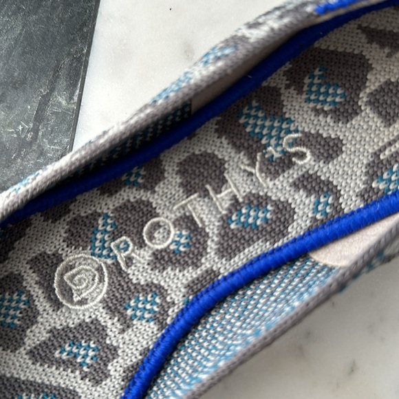 Rothy's Grey Spotted Round Toe Flats, Limited Edition Print - Picture 13 of 16